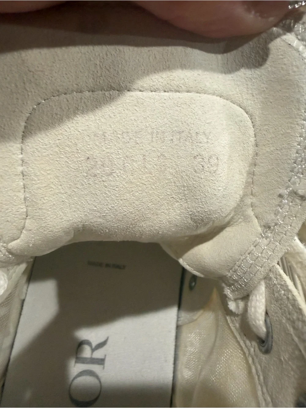 Dior Oblique Translucent High Top Sneakers Size 39/8